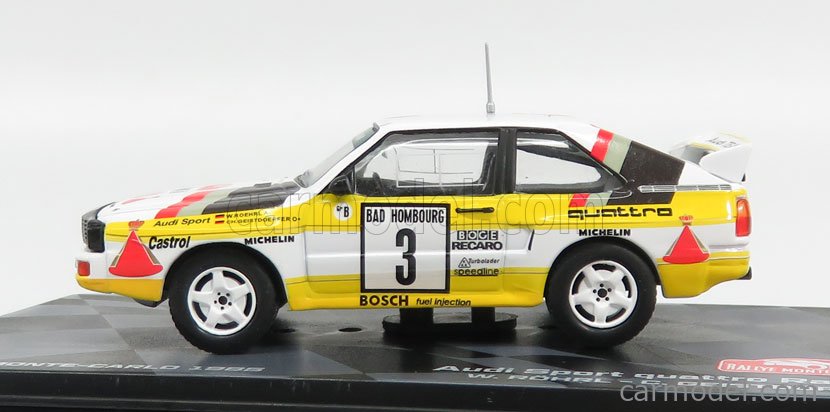 EDICOLA RMIT005 Scale 1/43 | AUDI SPORT QUATTRO AUDI TEAM HB 2nd RALLY ...