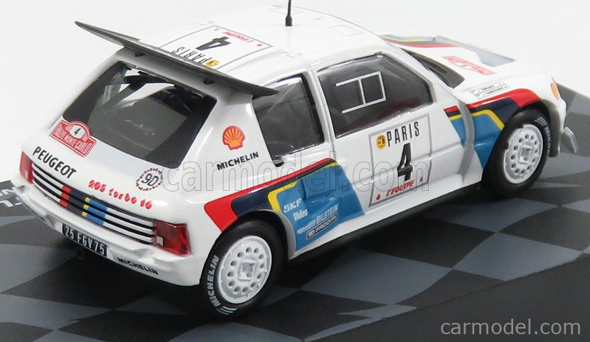 EDICOLA RMIT007 Scale 1/43 | PEUGEOT 205 T16 EVOLUTION 2 N 4 RALLY