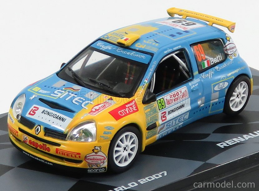 Edicola Rmit009 Echelle 143 Renault Clio S1600 N 69 Rally Montecarlo