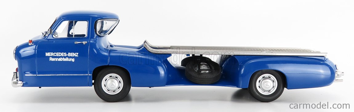Mercedes-Benz Race Car Transporter the Blue Wonder 1955 1:18 Iscale Diecast 