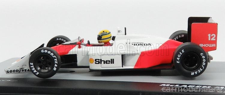 SEN1T voiture eaglemoss 1/43 F1 BRESIL Formule 1 McLaren MP4/4 A.SENNA 1988 