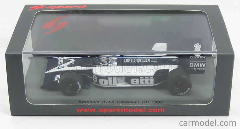 BRABHAM - F1 BT55 N 8 CANADA GP 1986 D.WARWICK