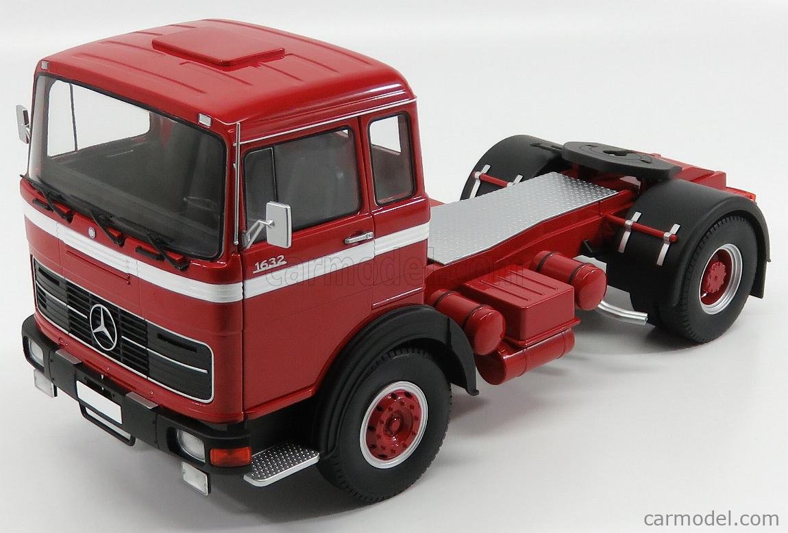 ROAD-KINGS RK180021 Scale 1/18  MERCEDES BENZ LPS 1632 TRACTOR TRUCK 1969 RED