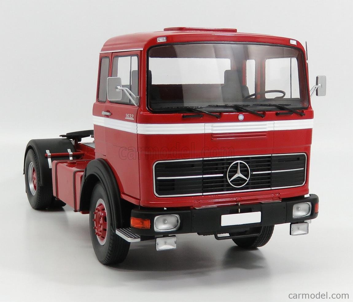ROAD-KINGS RK180021 Scale 1/18  MERCEDES BENZ LPS 1632 TRACTOR TRUCK 1969 RED