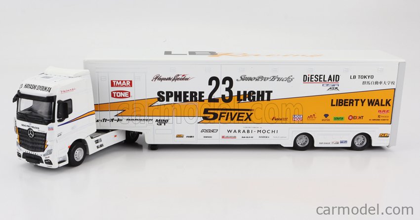 Camion Mercedes Actros 2 Gigaspace 1:43 Burago - Modèle BU32311-32310, Neuf Sous Blister