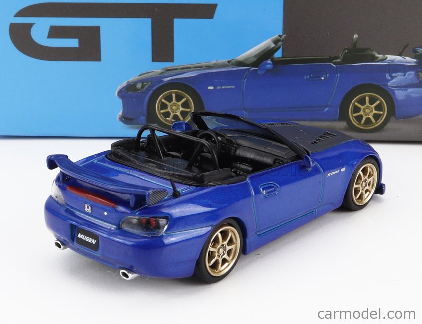 TRUESCALE MGT00493-L Scale 1/64 | HONDA S2000 MUGEN SPIDER LHD 2000 BLUE
