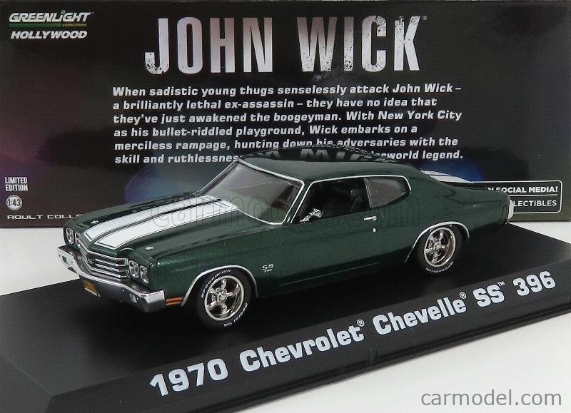 Greenlight 86541 1/43 Chevrolet Chevelle Ss396 John Wick 2 for sale online 