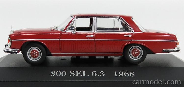 Mercedes Benz 300 SEL 6.3 W109 Dark Red 1968 DeAgostini Deutschland 1:43 sCALE 