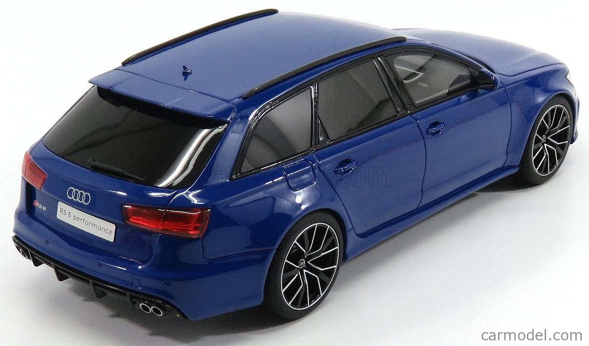 Ixo model GT719 AUDI RS6 PERFORMANCE NOGARO EDITION BLUE 1:18 Modellino