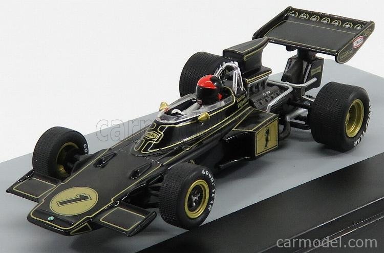 in Black Lotus 72 E 1:43 scale by Ex Ma Emerson Fittipaldi - Canadian GP 1973 