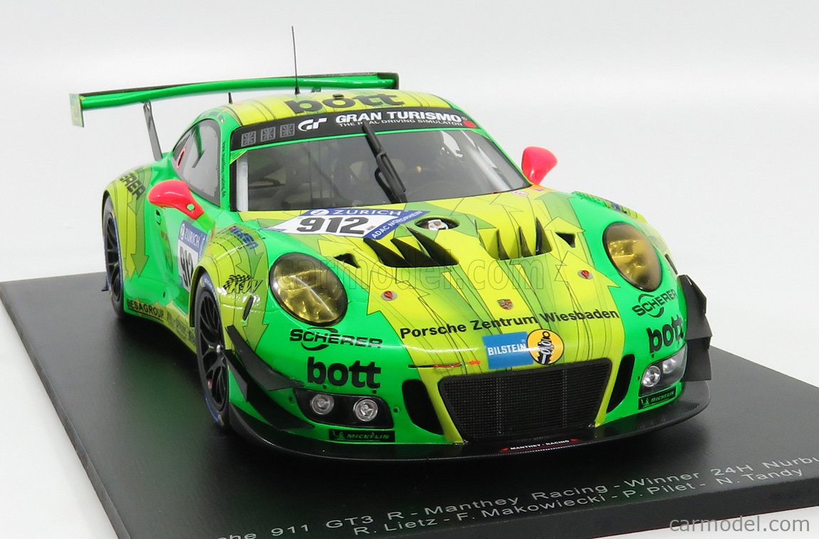 PORSCHE - 911 991 GT3 R TEAM MANTHEY RACING N 912 WINNER 24h NURBURGRING  2018 R.LIETZ - P.PILET - F.MAKOWIECKI - N.TANDY