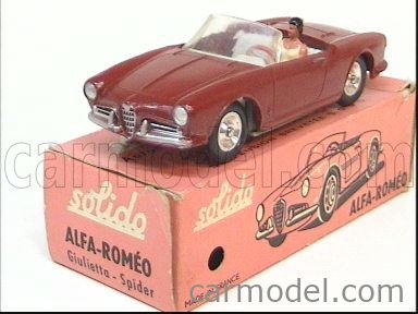 ALFA ROMEO - GIULIETTA SPIDER WITH WOMAN FIGURES