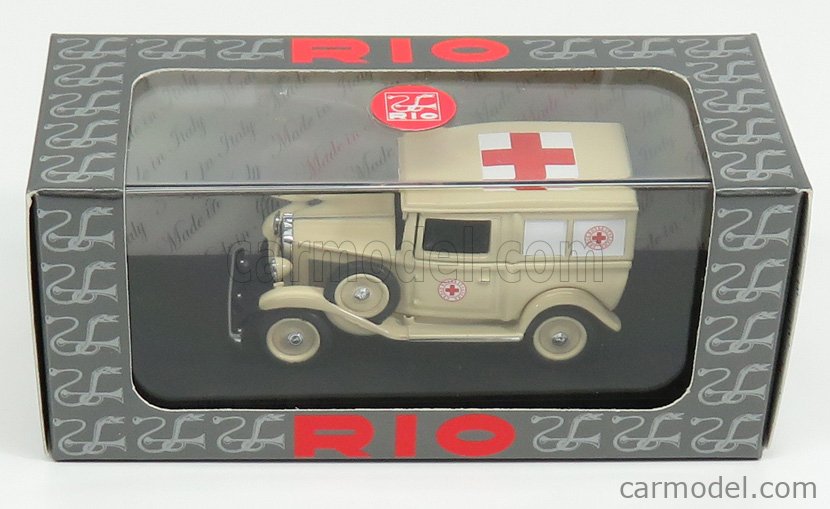 1935 1/43 Rio 4594-fiat balilla ambulance-africa 