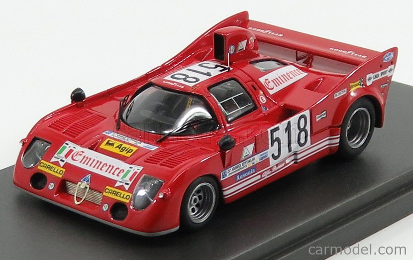 Decalcomanie Alfa Romeo T33 TT3 Le Mans 1972 &ndash; Scale 1:32, 1:24, 1:43, 1:18