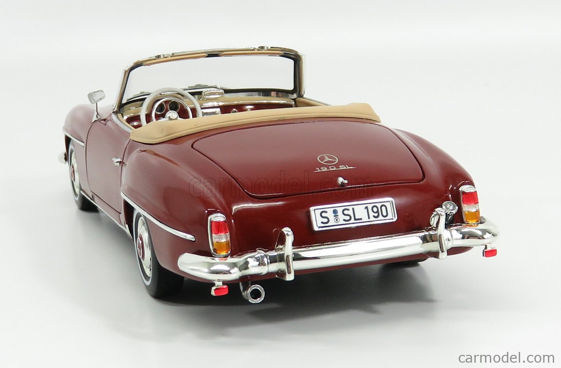 Miniature Norev Mercedes 190sl (W121) Spider Fermé 1955 1/18 B66040710