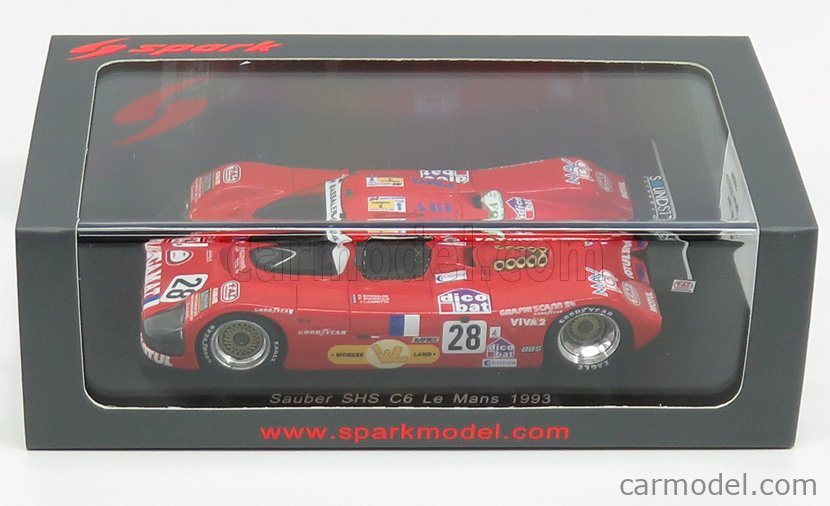 SPARK-MODEL S4084 Scale 1/43 | SAUBER SHS C6 3.5L TEAM ROLAND BASSALER ...