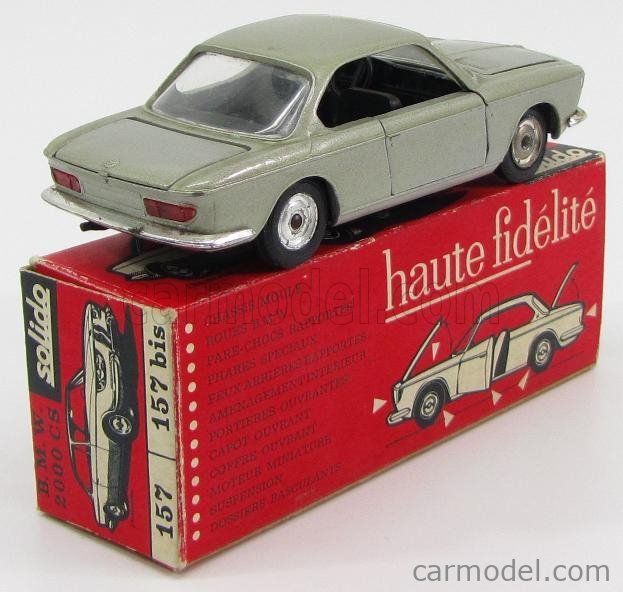 Solido BMW 2000 CS 1:43- Bleue #157 BOITE HAUTE FIDÉLITÉ