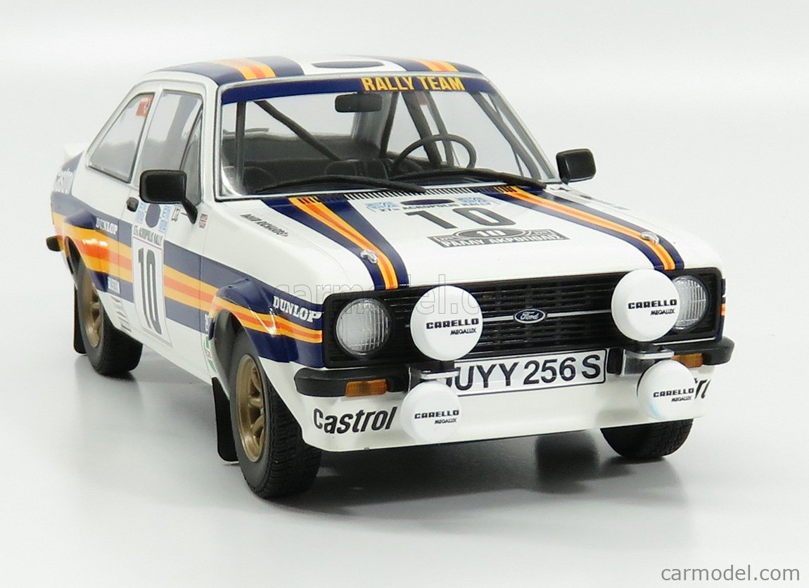 MINICHAMPS 155808710 Scale 1/18 | FORD ENGLAND ESCORT MKII RS1800 N 10 WINNER RALLY ACROPOLIS