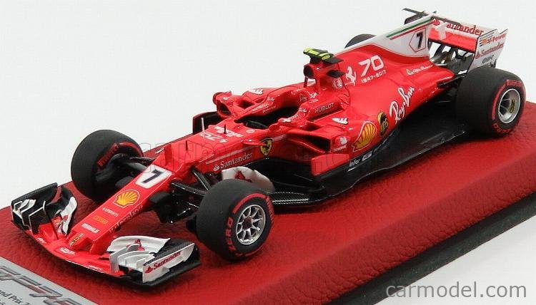 BBR 1:18 Ferrari F1 SF70H #7 Kimi Raikkonen Italy GP Monza 2017 70th  Anniversary