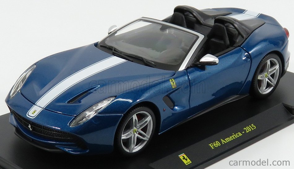 Edicola Legrafercol050 Scale 1 24 Ferrari F60 America Spider 15 Con Vetrina With Showcase Blue Met White