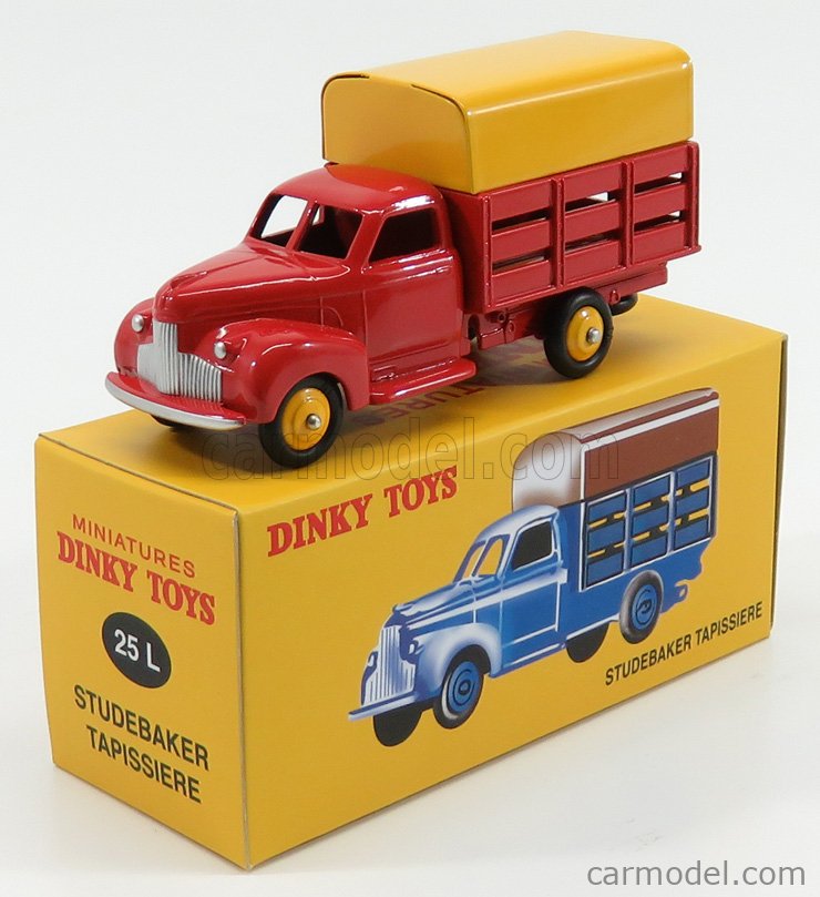 EDICOLA 25L Echelle 1/43  STUDEBAKER TRUCK TAPISSIERE PICK-UP CLOSED 2-ASSI 1960 RED YELLOW