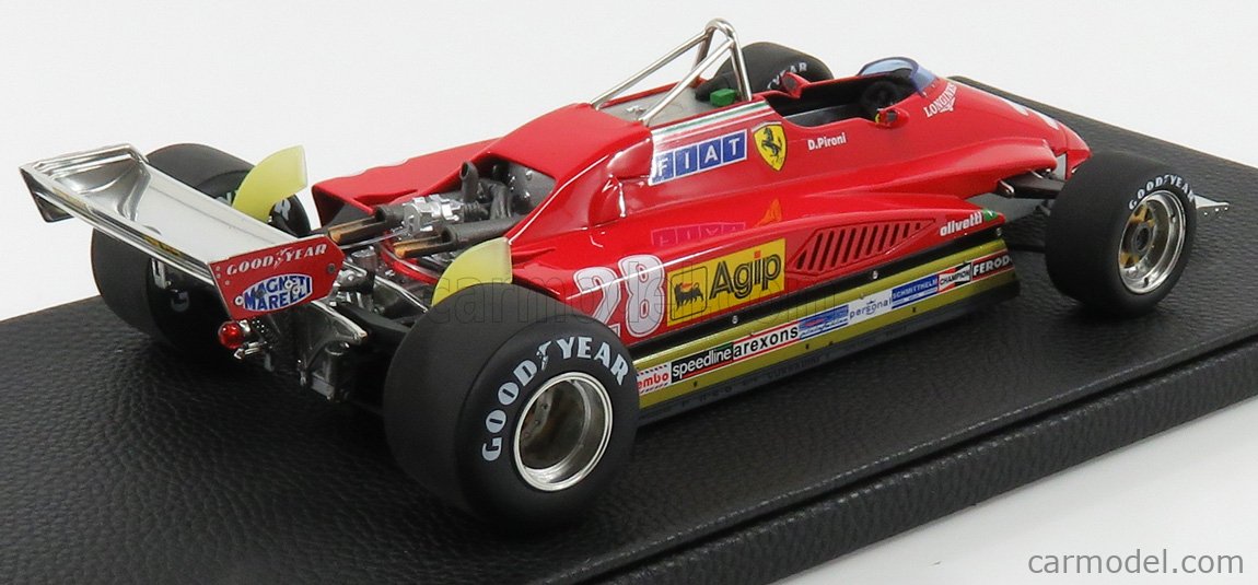 pironi 1982 #28 San Marino GP apribile Limited 250 PCs 1:43 Ferrari 126 c2 D