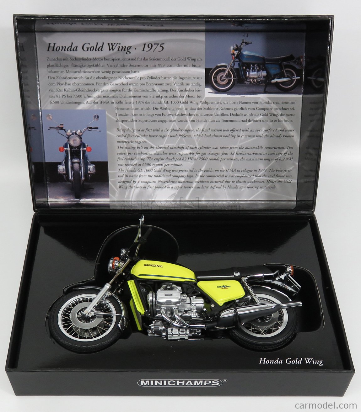オートバイ・バイク 1/12 MINICHAMPS Honda Gold Wing 1975 K3 Honda GoldWing GL1000 1975 Met Blue Classic Bike Series