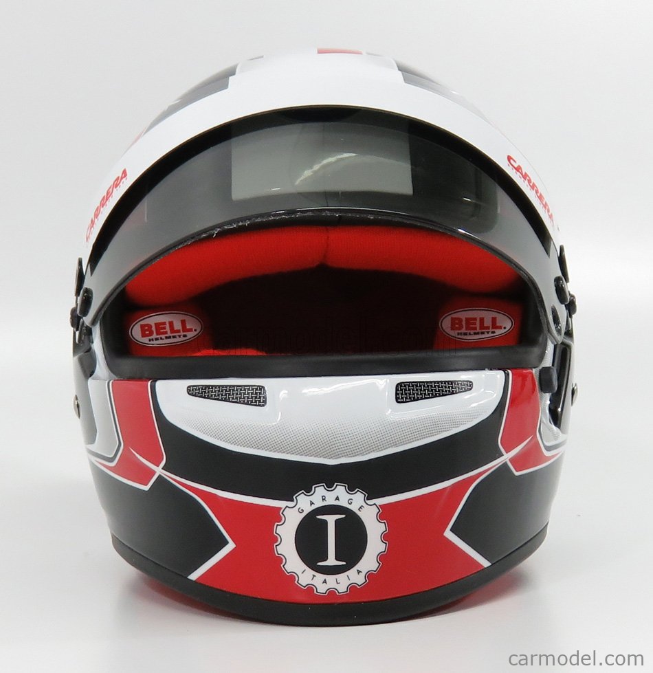 MINI HELMET 4184042 Scale 1/2 | BELL HELMET F1 CASCO HELMET TEAM ALFA ROMEO  N 16 SEASON 2018 CHARLES LECLERC BLACK WHITE RED