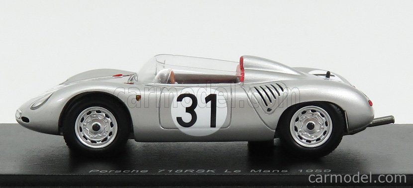 □スパークモデル 1/43 1959 ポルシェ718 RSK #32 ルマン24h - ミニカー