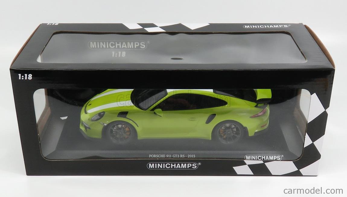 MINICHAMPS 155066224 Scale 1/18 | PORSCHE 911 991 GT3 RS COUPE 2015 YELLOW