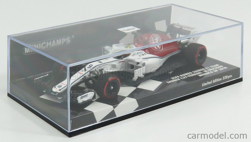RARE Minichamps 1/43 F1 Alfa Romeo Kimi Raikkonen GP Monaco 2019 432pcs - Collection