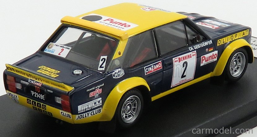 Trofeu Spark 1/43 - Fiat 131 Abarth Vainqueur NZ 77, Modèle Bacchelli/Rossetti En Résine