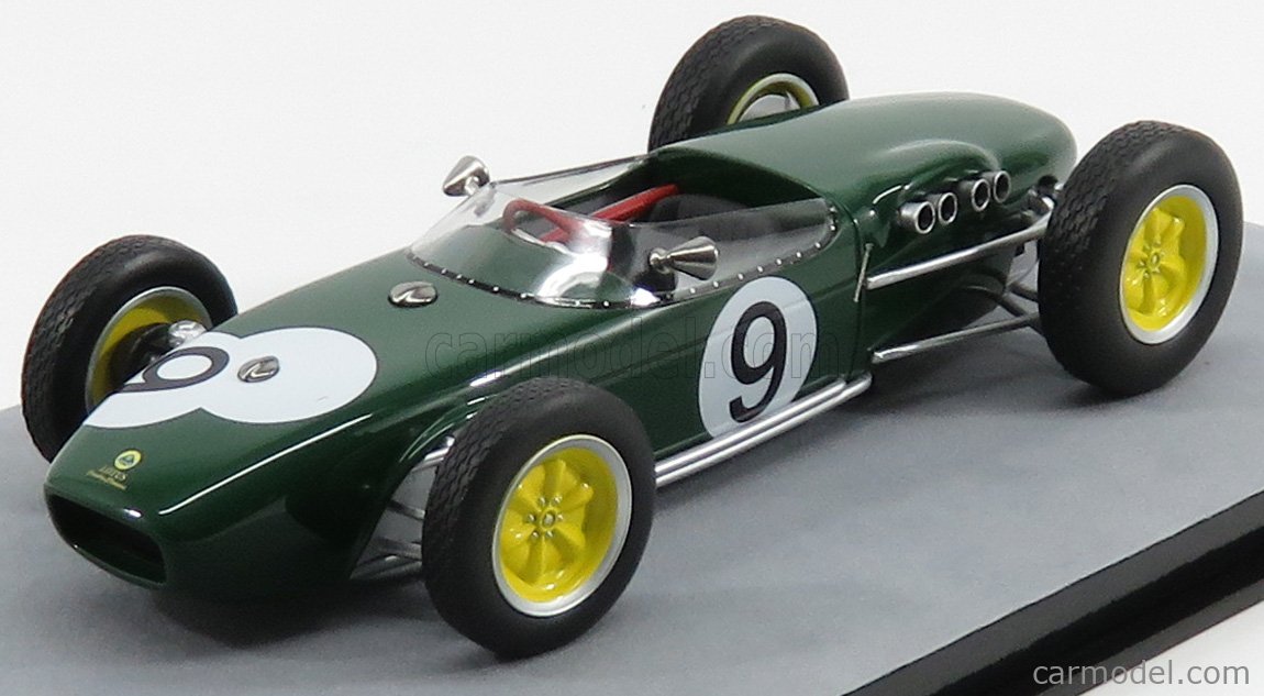 Tecnomodel Tm18 124d Scale 1 18 Lotus F1 18 N 9 British Gp 1960 J Surtees Green