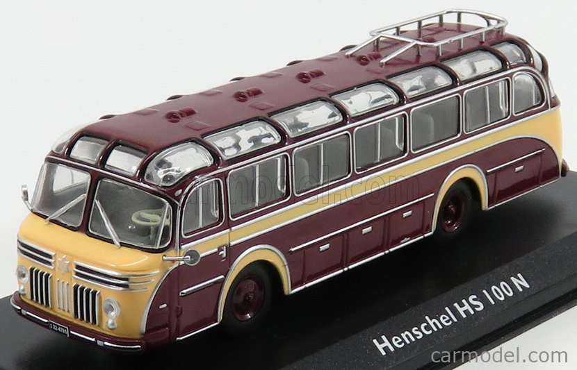 EDICOLA 4642107 Scale 1/72 | HENSCHEL HS100N AUTOBUS 1953 BORDEAUX CREAM