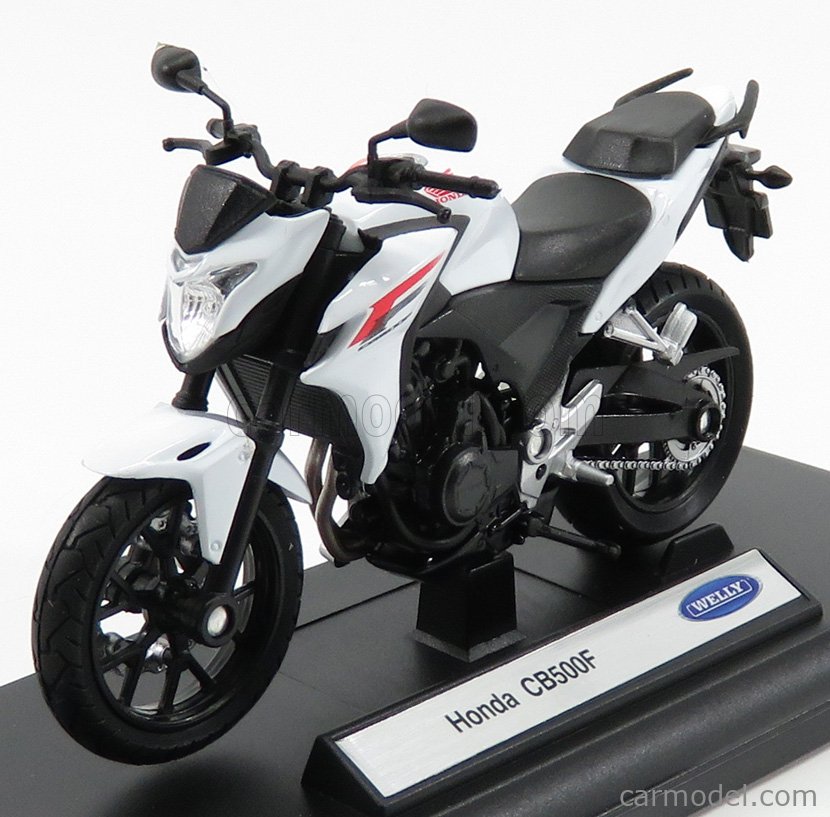 Welly 12838 Honda CB500F Motorbike White 1:18 Scale 