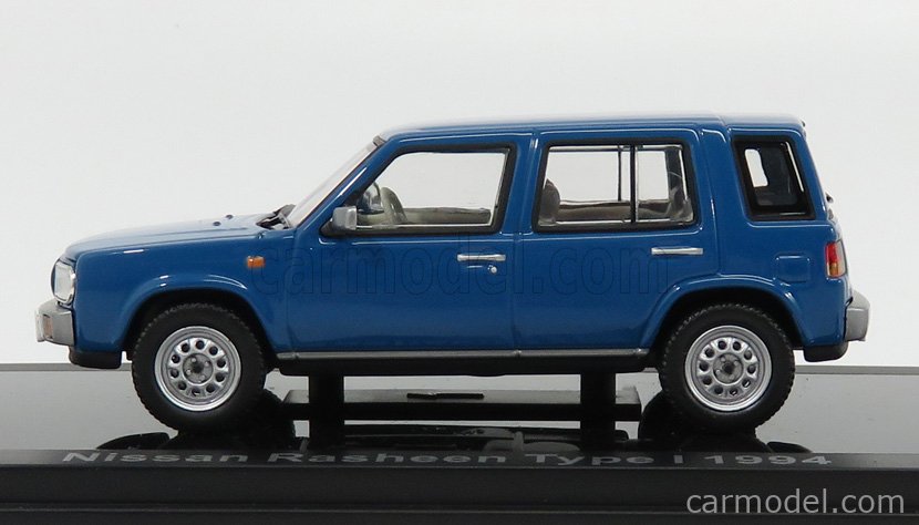 Miniature Norev Collection Japon 1/43 - Nissan Rasheen 1994 Bleue - état Neuf + Boîtier