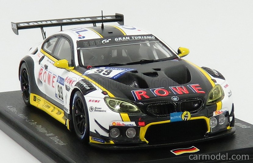 Miniature Bmw M6 1/43 Spark GT3 No.99 ROWE Racing 24h Nürburgring 2019
