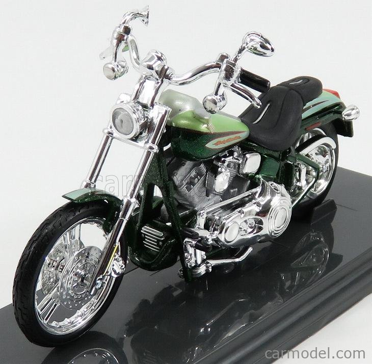 Harley Davidson Fxstdse Cvo 2004 Metallic Green 1:18 Model 18859 MAISTO 