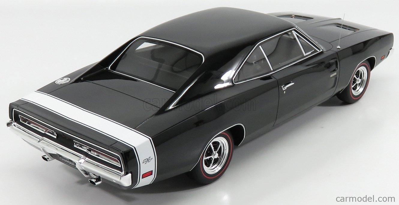 1969 Dodge Charger R/T Black 1/12 Model Car by Otto Mobile for Acme G032