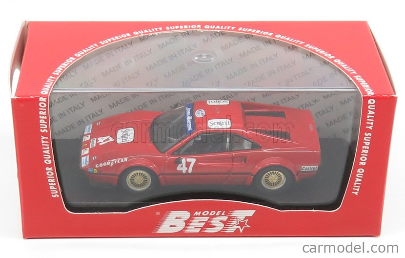 BEST-MODEL 9746 Scale 1/43 | FERRARI 308 GTB N 47 WINNER VALLELUNGA ...