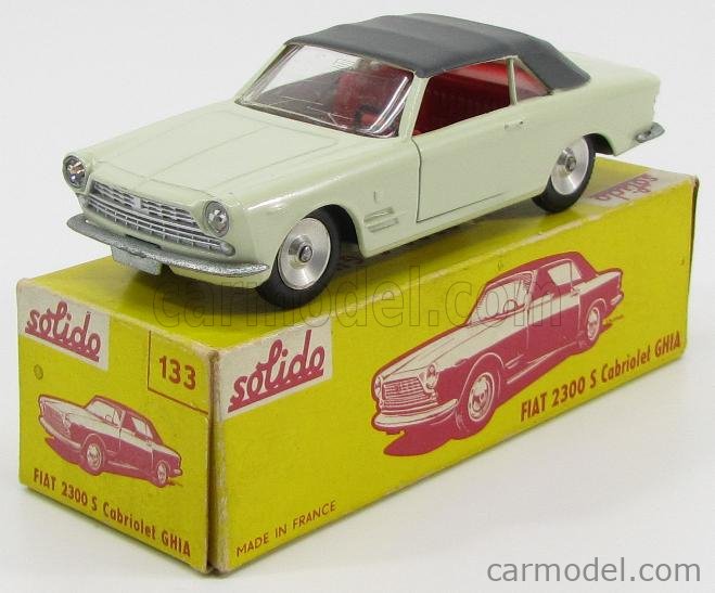 SOLIDO 133 Scale 1/43 | FIAT 2300 S CABRIOLET GHIA IVORY