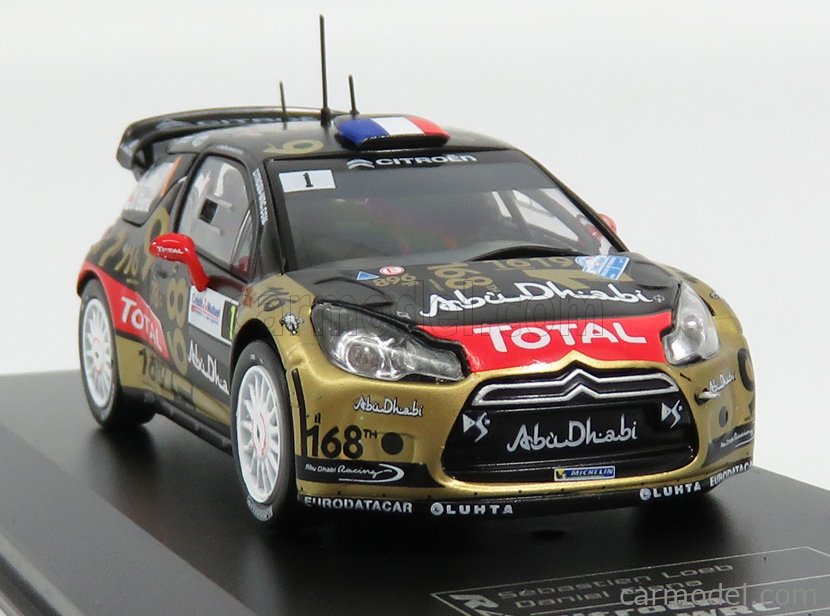 RD6 voiture 1/43 IXO Direkt Rallye : CITROËN DS3 WRC Monte Carlo