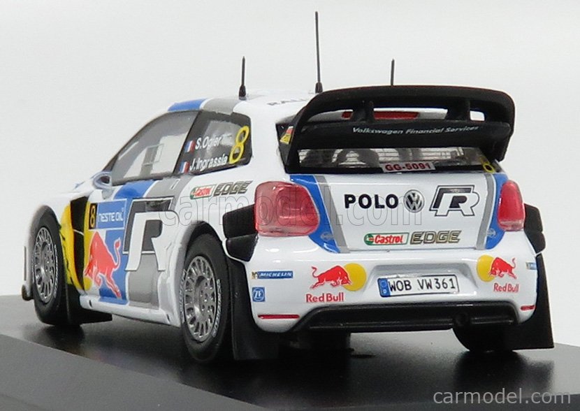 今日の超目玉】 R POLO VW ミニカー イクソ 1／43 2013 WRC ミニカー 