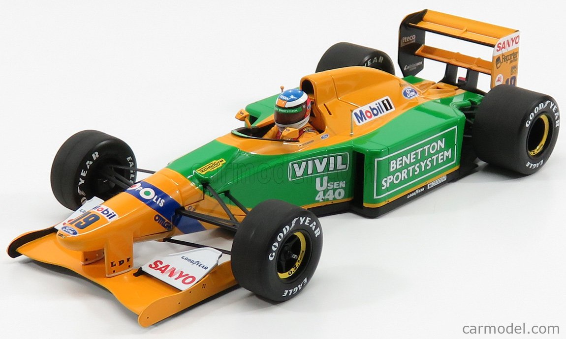 BENETTON - F1 FORD B192 N 19 3rd ITALY GP MONZA 1992 MICHAEL SCHUMACHER