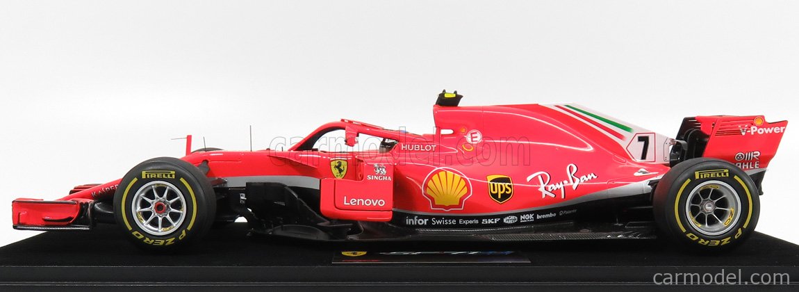 LOOKSMART LS18F1018 Scale 1/18 | FERRARI F1 SF71H N 7 WINNER