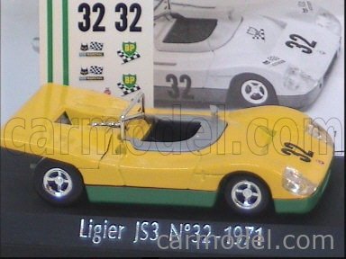 Solido N°195 – Ligier JS/3 Jaune #24 – 1/43 – Miniature Métal – Occasion