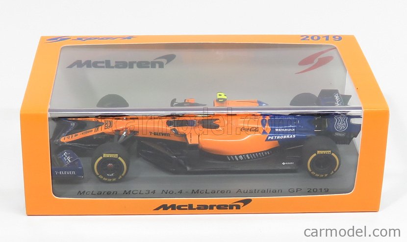 SPARK-MODEL S6081 Escala 1/43 | McLAREN F1 MCL34 TEAM MCLAREN F1 N 4 ...