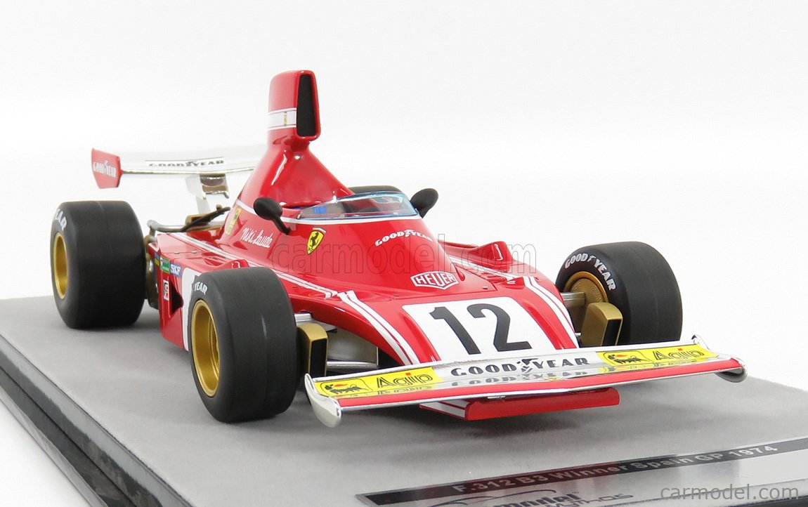 Modèle Réduit Ferrari 312B3 1974 - Niki Lauda - 1/43 En White Metal - Montage Professionnel - Occasion