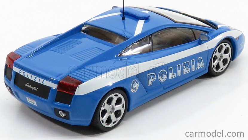 EDICOLA 126911 Scale 1/43 | LAMBORGHINI GALLARDO POLIZIA 2004 LIGHT BLUE  WHITE