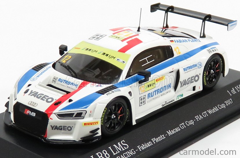 Audi R8 LMS #30 FIA GT Macau 2015 – Minichamps 1/43 Résine – Edition Limitée – Pilote Lee – Cadeau Collector